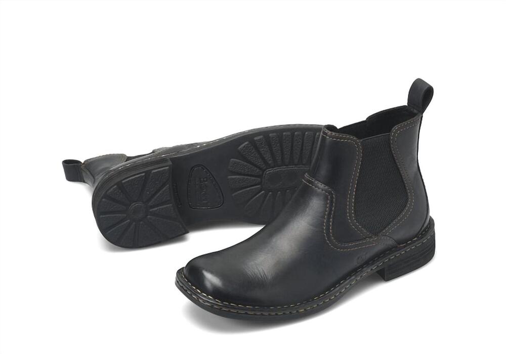 NEW BORN men's hemlock chelsea boots in black